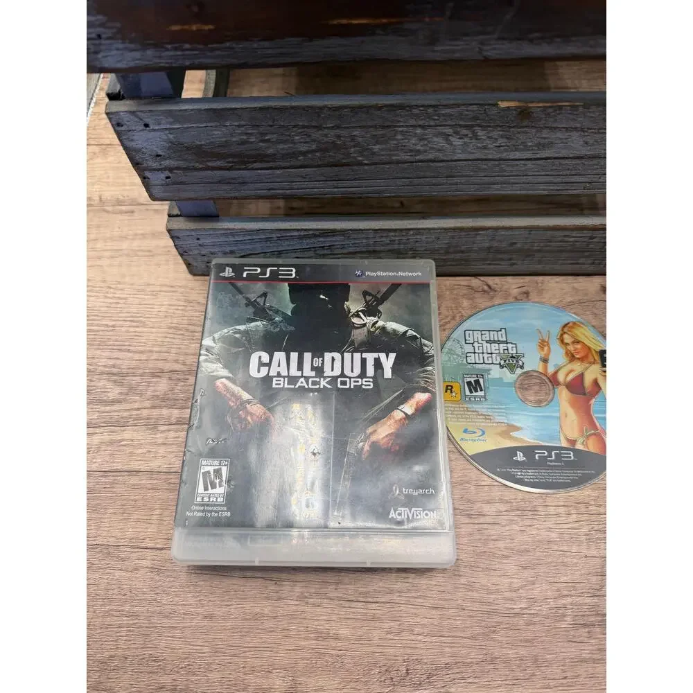 Sony PlayStation3 PS3 Slim 120GB Console(CECH-2001A)Bundle w/Power Cable/5 Games